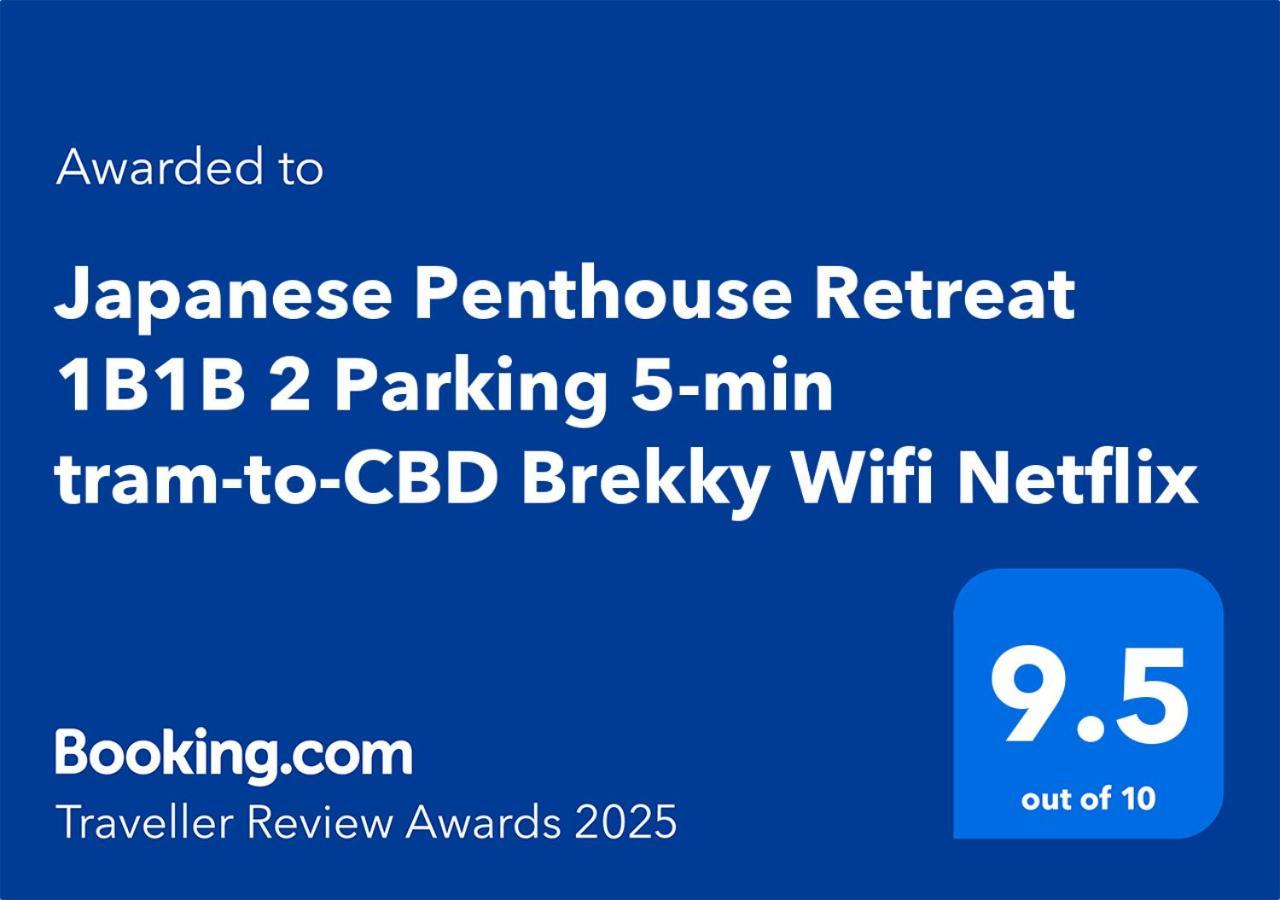 Apartment Japanese Penthouse Retreat 1b1b 2 Parking 5-min Tram-to-cbd Brekky Wifi Netflix